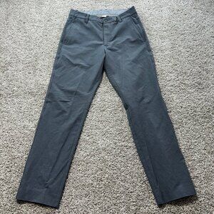 Foot-joy Men's Gray Slim Fit Casual Pants W30/L30 Polyester & Spandex Blend